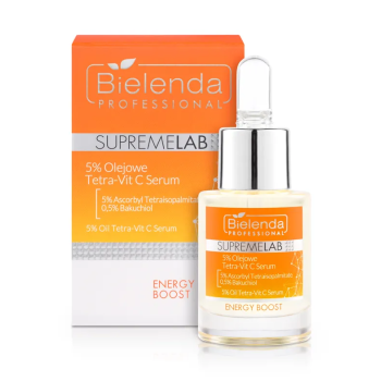 BIELENDA PROFESSIONAL Supremelab Energy Boost 5% Olejowe Tetra-Vit C Serum 15 ml